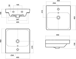 Акватон Мебельная раковина Адриана 45 – фотография-3